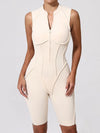 ZASUWA Female Sexy Backless Zipper Quick-dry Romper