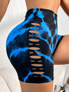 ZASUWA Female Sexy Hot Tie-dye Hollow Out Shorts