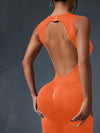 ZASUWA Female Backless Scrunch Bum Jumpsuit