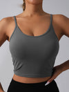 ZASUWA Female Sexy Solid Color Twist Backless Round Neck Tank