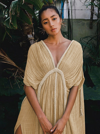 Sexy rückenfreies Cover-up-Kleid ohne Bikini-Set