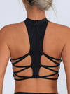ZASUWA Female Sexy Mesh Cross Back Quick Dry Sports Bras