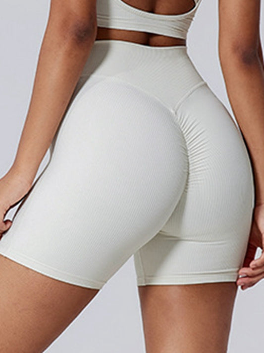 ZASUWA Female Ribbed Scrunch Bum  Booty Gym Shorts