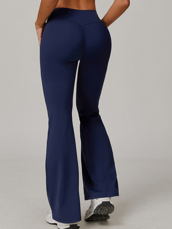 Sexy V-shape Waist Flare Leggings