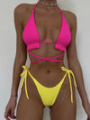 ZASUWA Female Sexy Lace-up Beach Bikini Set