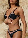 ZASUWA Female Sexy See Through Sheer Mesh Bikini Set