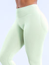 ZASUWA Female Low Waist Solid Color Elastic Tight Basic Yoga Leggings