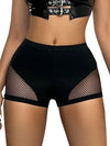 ZASUWA Female Sexy Fishnet Scrunch Bum Spandex Gym Booty Shorts