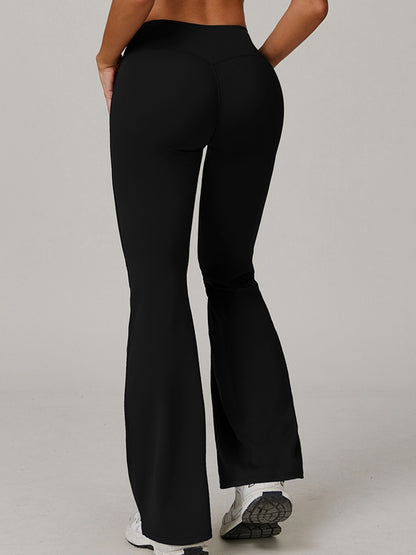 Sexy V-shape Waist Flare Leggings