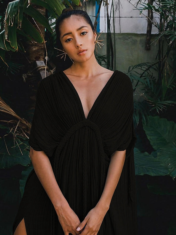 Sexy rückenfreies Cover-up-Kleid ohne Bikini-Set