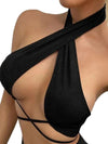 ZASUWA Female Sexy Cross Lift Lace-up Sports Bras