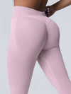 ZASUWA Female Seamless Quick Dry Scrunch Bum High-waisted Booty Leggings
