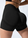 ZASUWA Female Seamless Deep V Back Scrunch Bum Shorts