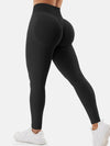 ZASUWA Female High-waisted Seamless Elastic Tight Quick Dry Hip-lift Leggings