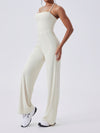 ZASUWA Female Solid Color Halterneck Jumpsuit