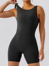 ZASUWA Female Hollow Out U Back High-Support Scrunch Bum Romper