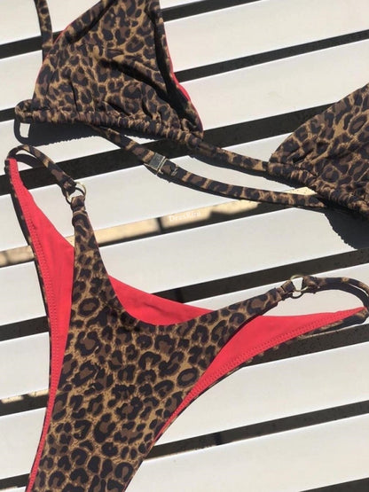 Sexy Bikini-Set mit Animal-Print