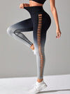 ZASUWA Female Ombre Lace-up Scrunch Bum Leggings
