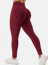 ZASUWA Female High-waisted Seamless Elastic Tight Quick Dry Hip-lift Leggings