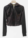 ZASUWA Female Zipper Corset Hooded Jacket