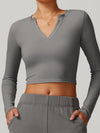 ZASUWA Female Sexy V Collar Long Sleeves