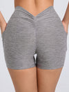 ZASUWA Female Deep V Back Pocket Scrunch Bum Shorts