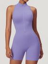 ZASUWA Female Zipper Backless Scrunch Bum Romper