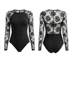 Floral Lace Long Sleeve Bodysuit