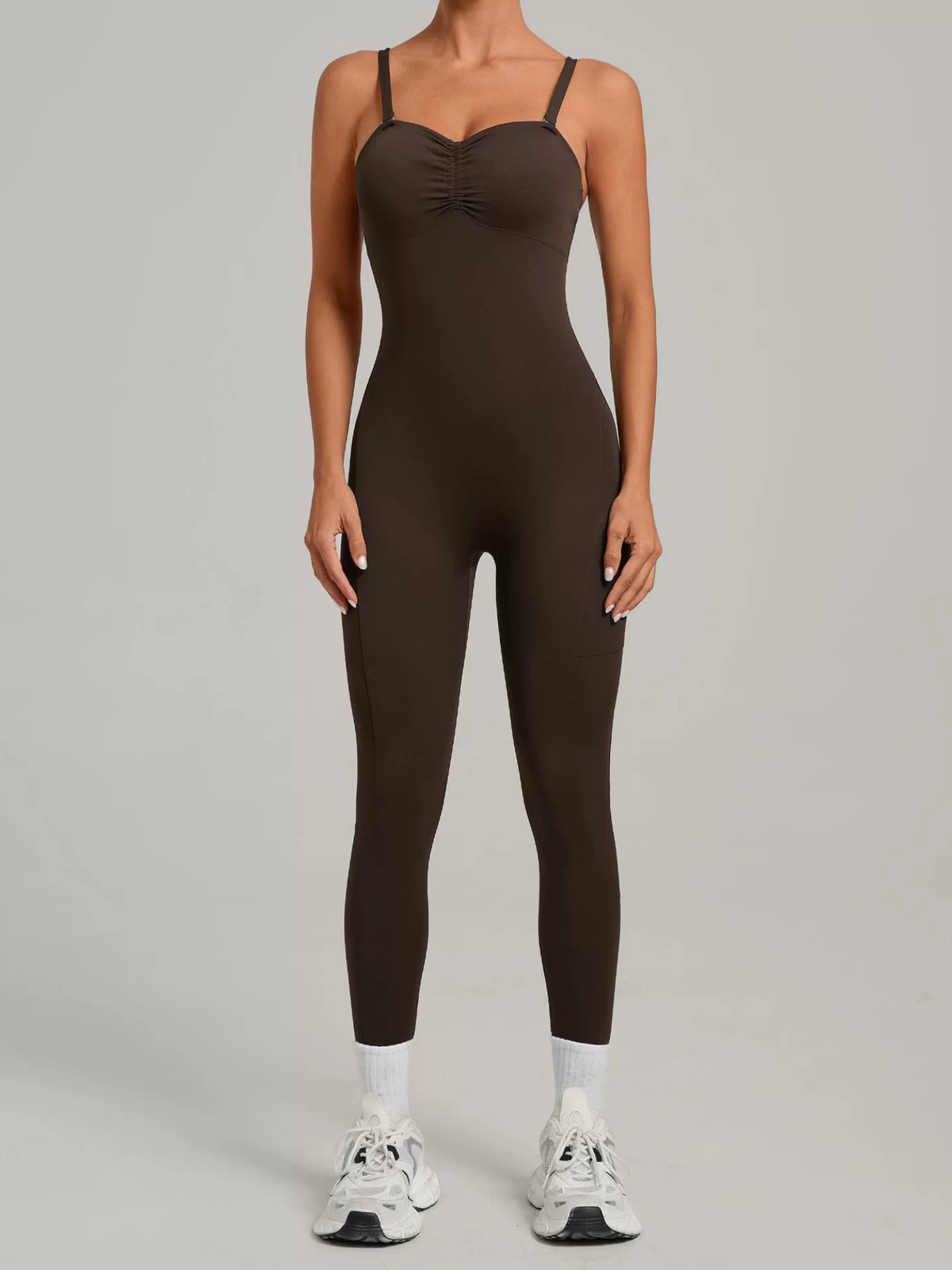 Backless Halter Yoga Jumpsuit