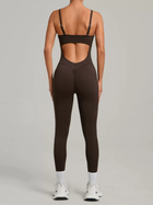 Backless Halter Yoga Jumpsuit