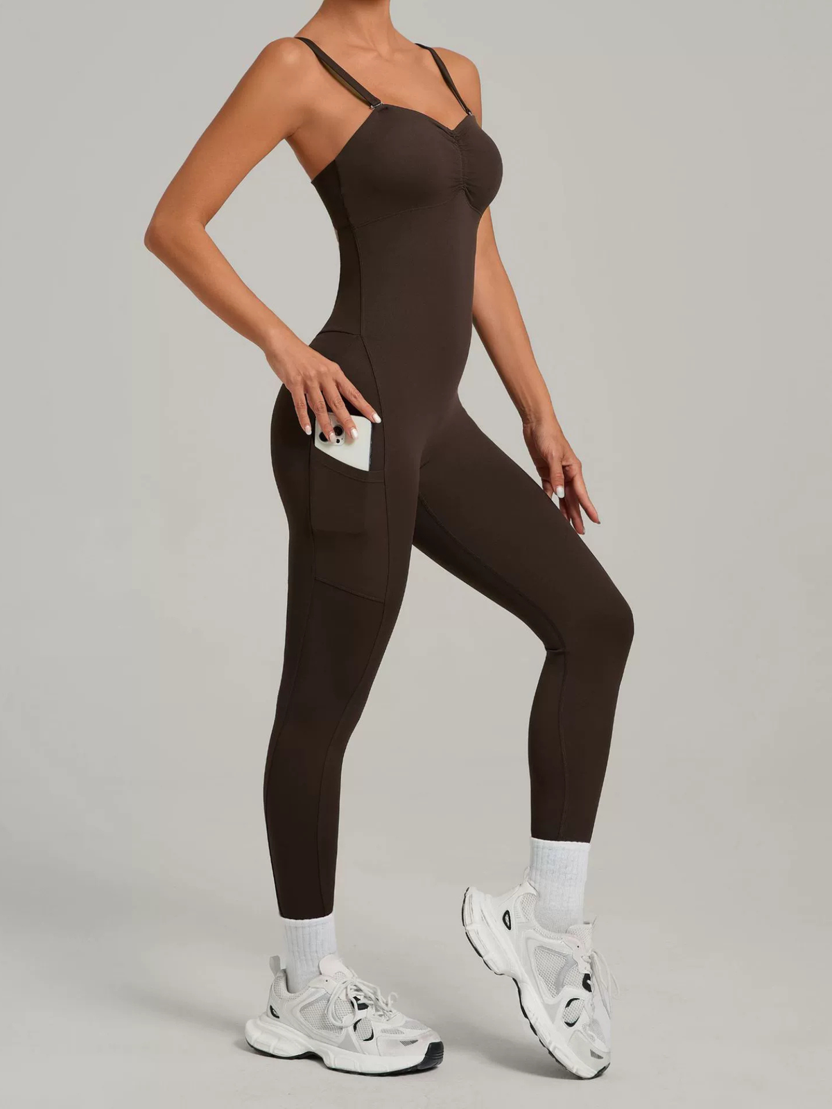 Backless Halter Yoga Jumpsuit