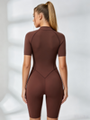 Sexy Zipper Booty Romper