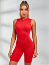 Sexy Backless Zipper Quick-dry Romper