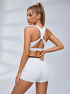 Twist Back Color Block Short Set