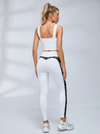 Halter Keyhole Lace Side Leggings Set
