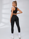 Polka Dot Cutout Sports Bra Leggings Set