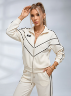 Stand Collar Long Sleeve Outfit Set