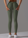 Scrunch Bum Deep V Back Leggings