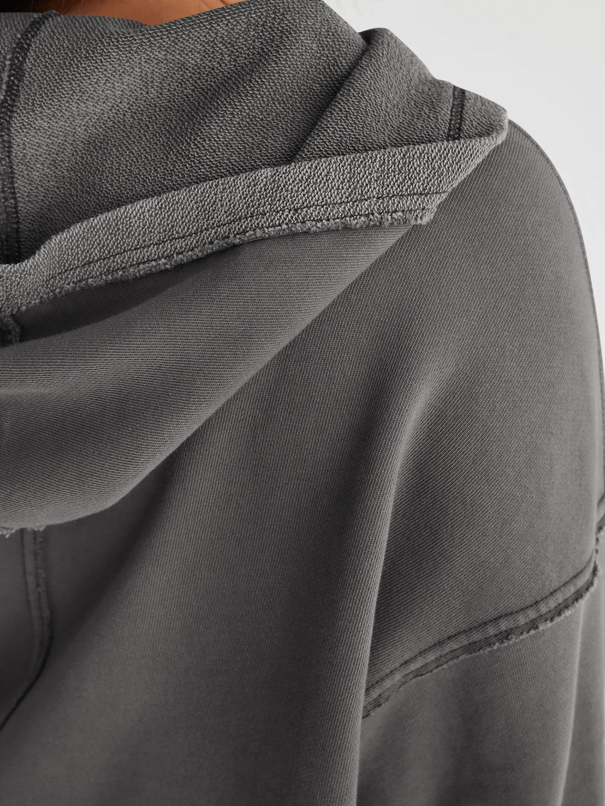 Casual V Neck Half Zip Hoodie