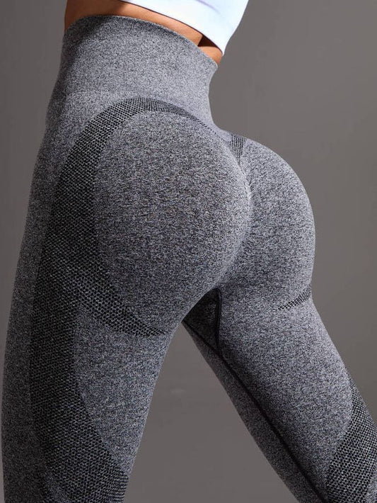 ZASUWA Female Push-up Seamless Hip-lift Scrunch Bum Elastic Tight Leggings