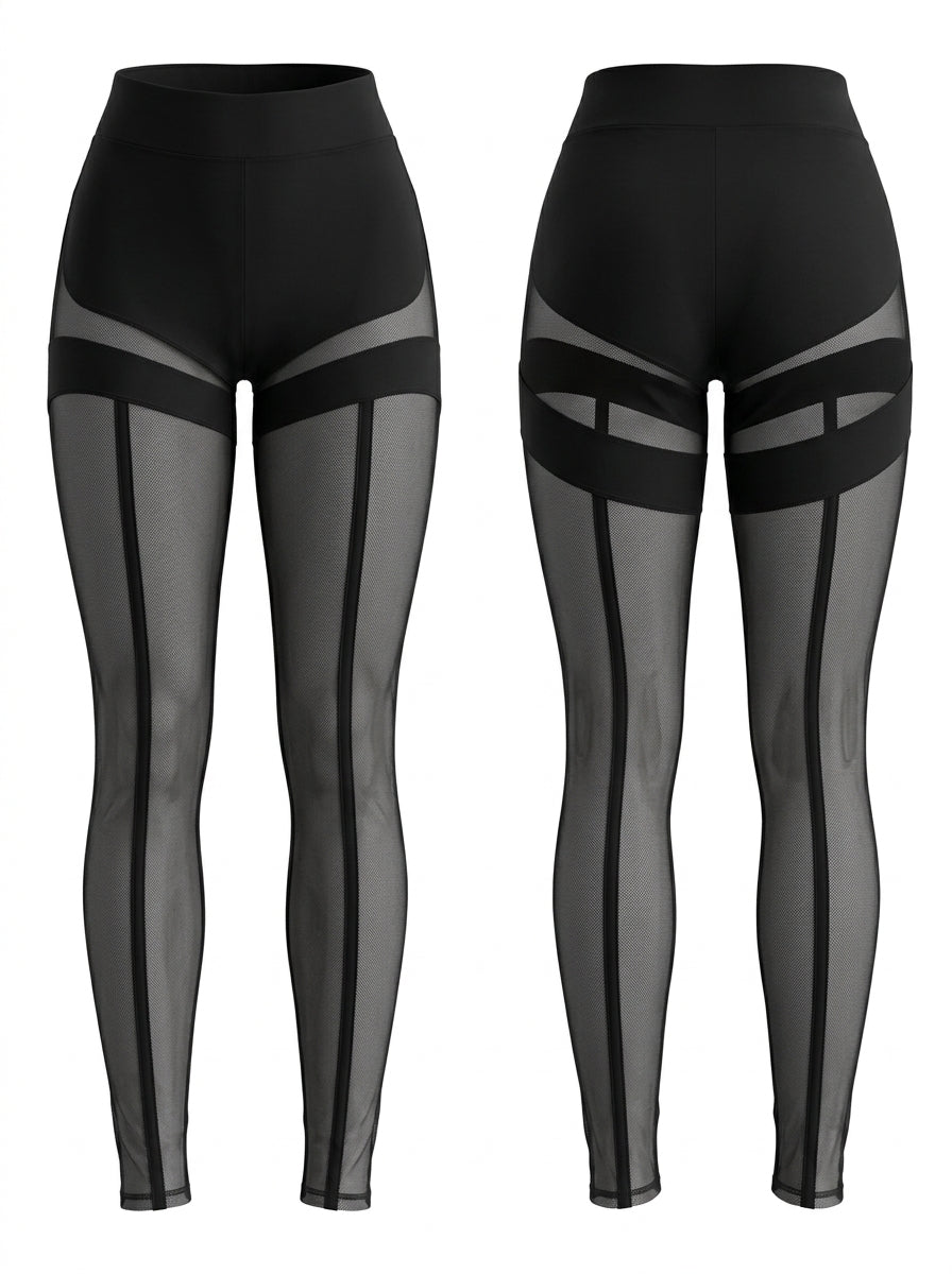 Super Sexy Unique Mesh Hip-lift Leggings