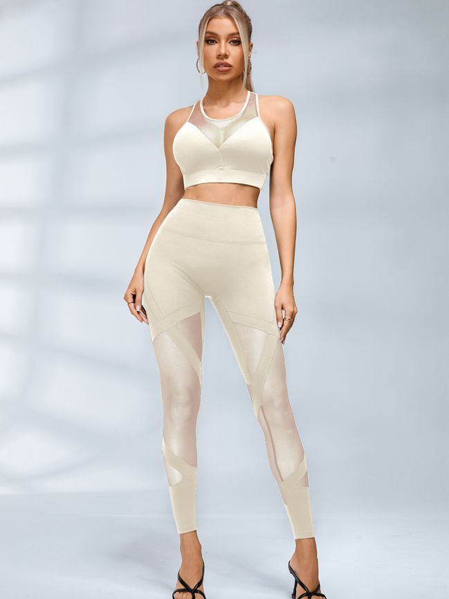 Sexy Sheer Mesh Hip-lift Tracksuit