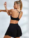 2 In 1 Pleated Skirt Short Suit