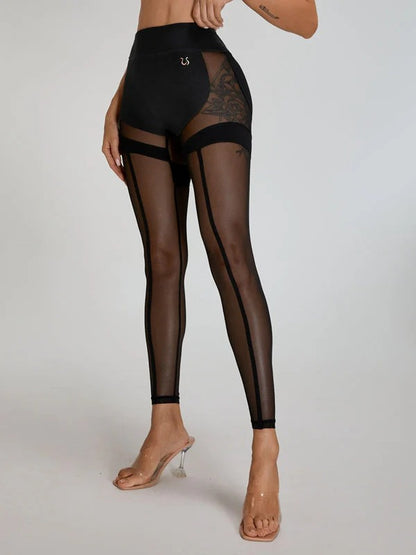 Super sexy, einzigartige Netz-Leggings mit Po-Push-up