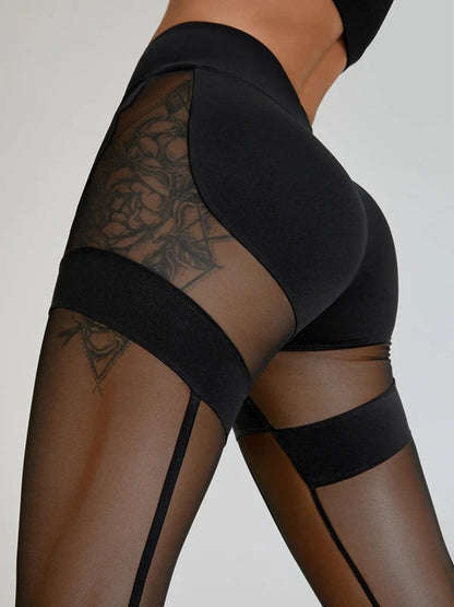 Super sexy, einzigartige Netz-Leggings mit Po-Push-up