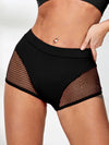 ZASUWA Female Sexy Fishnet Spandex Gym Booty Shorts