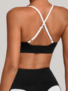 ZASUWA Female Contrast Color Cross Back Sports Bras