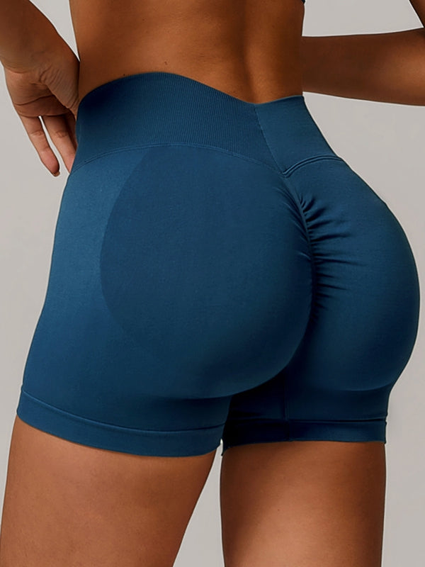 Sexy Deep V Back Scrunch Bum Shorts