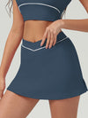 ZASUWA Female Pocket V-shape Waist 2 In1 Skirt