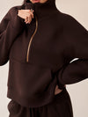 ZASUWA Female Pocket Zipper Casual Hoodie